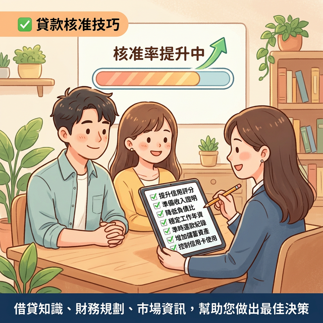 貸款核准率低？7 個提升申請成功率的方法