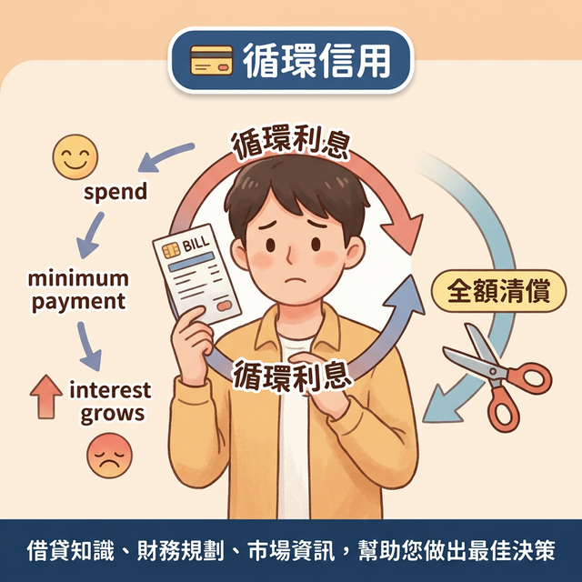 什麼是循環信用？為什麼要盡快清償信用卡循環利息？